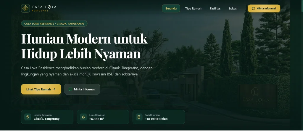 Casa Loka Residence &mdash; Website Demo Properti